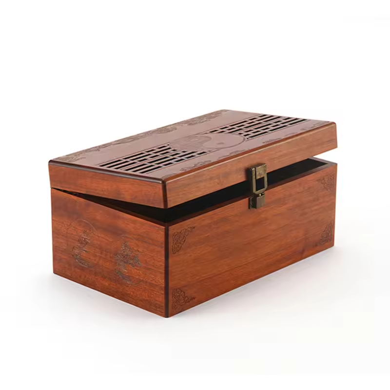 Wooden Modern Delicate Hollow Storage Boxv