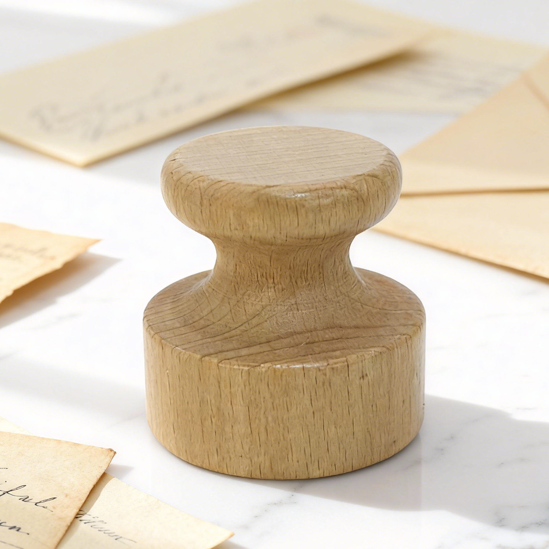 Solid Wood Handle Stamp