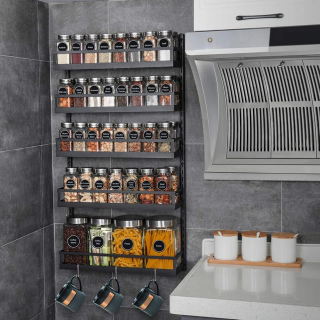 Wall Mounted Spice Rack
