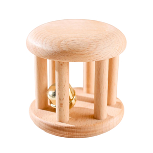 Wooden hand-operated bell