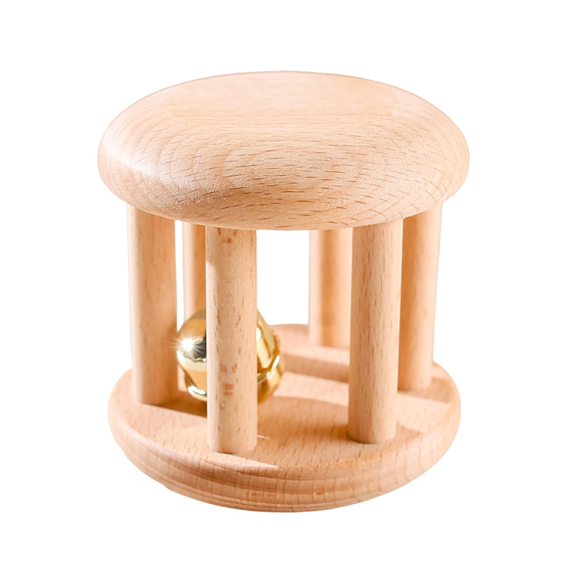 Wooden hand-operated bell