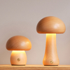 Solid Wood Mushroom Table Lamp