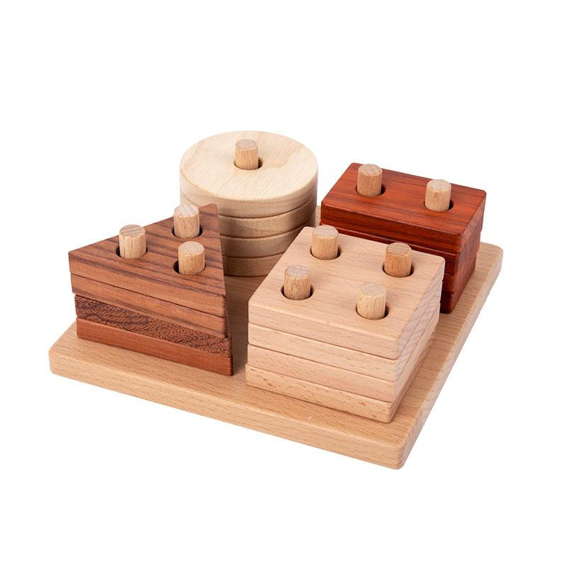 Wooden Shape Sorter Blocks