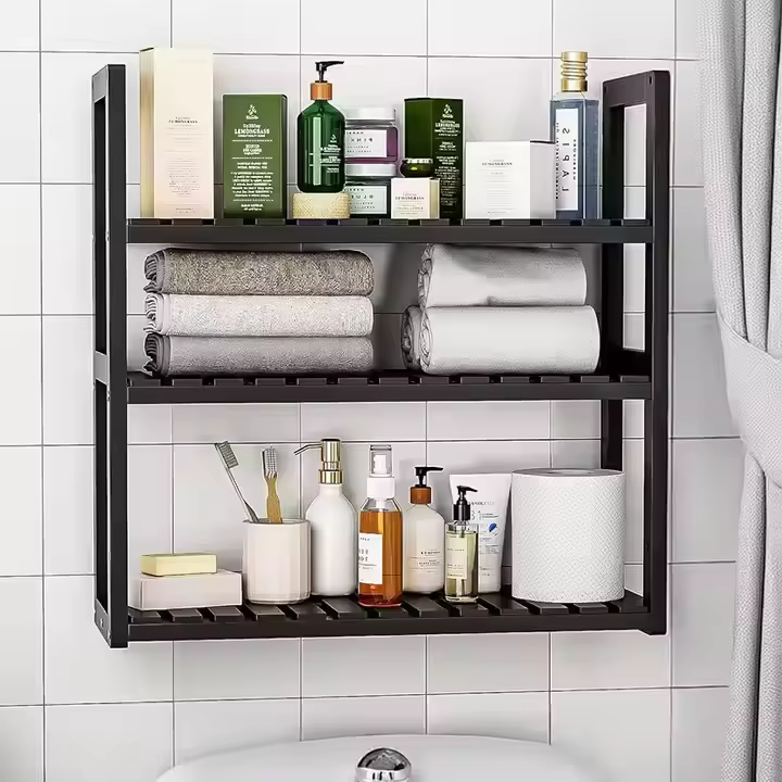 Metal and Wood Shoe Rack