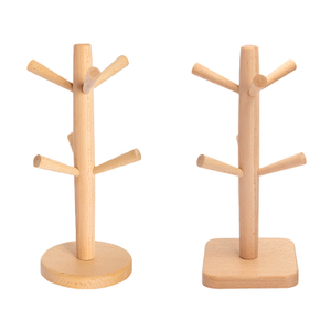 Solid Wood Tea Cup Holder
