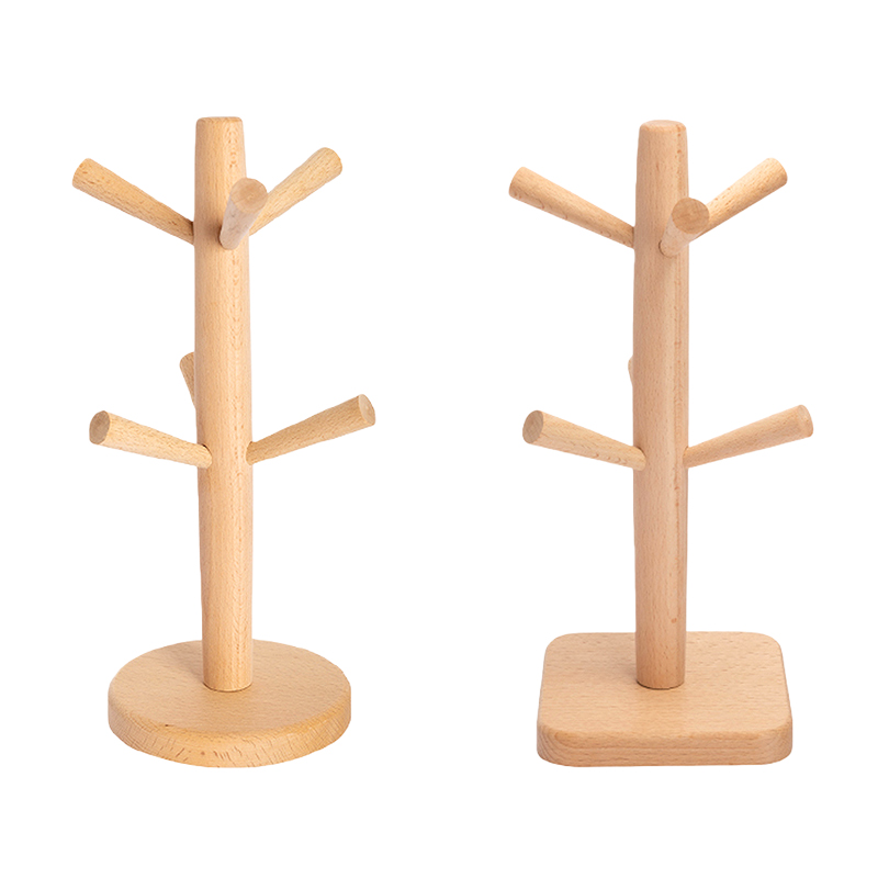 Solid Wood Tea Cup Holder