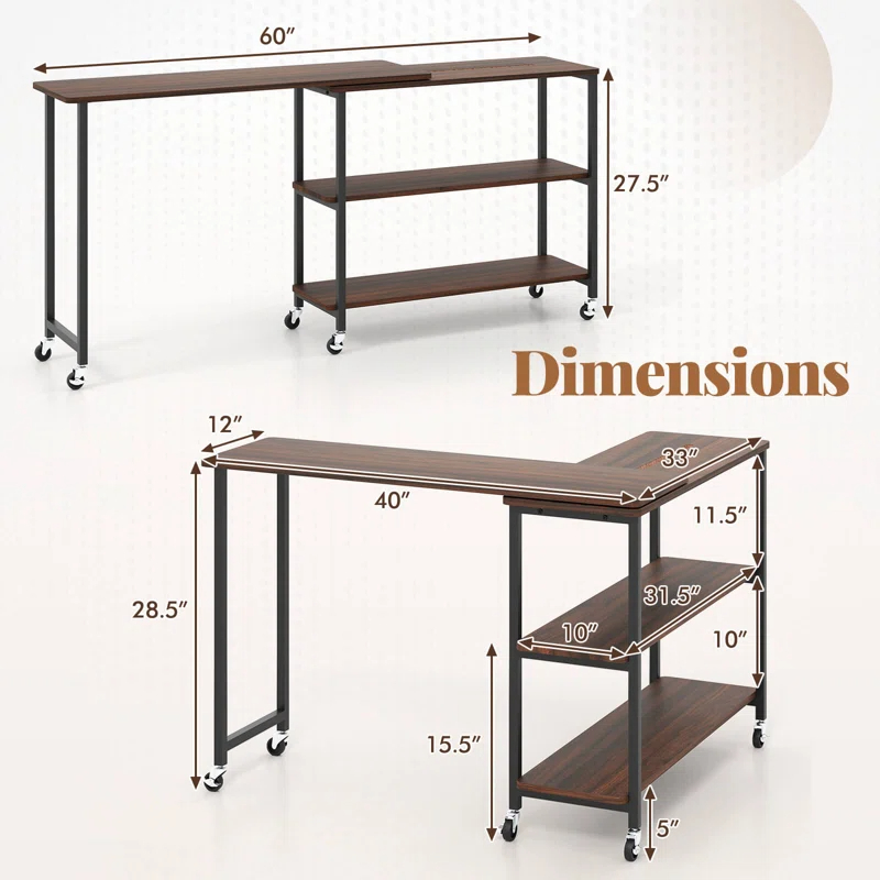 360&deg; Rotating Laptop Desk