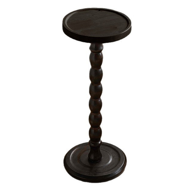 Solid wood side table and small round table