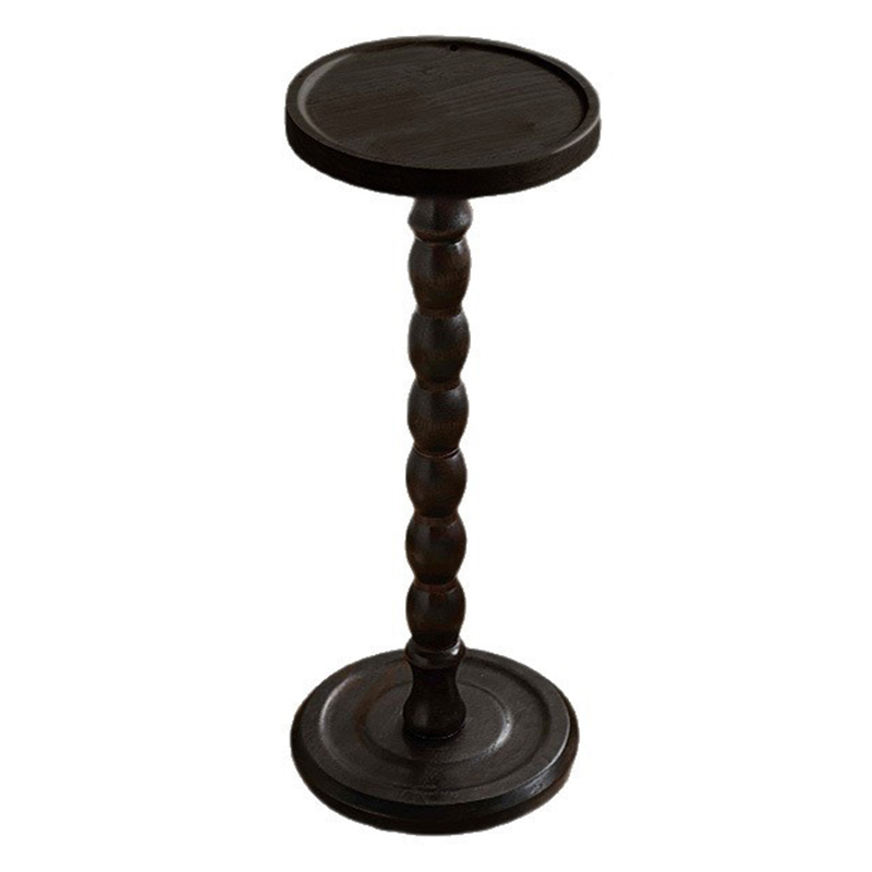 Solid wood side table and small round table