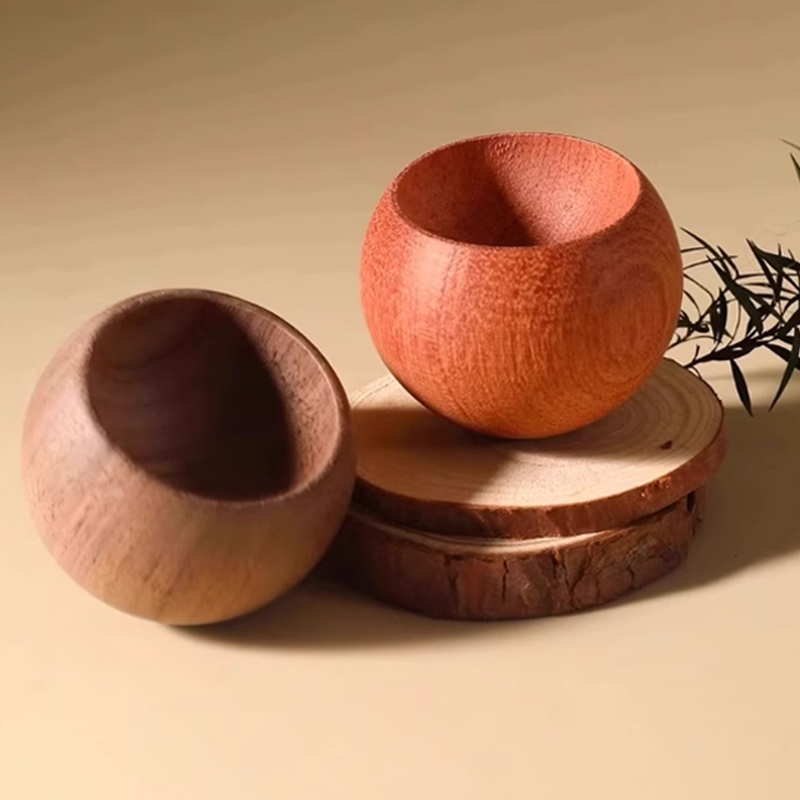 Inverted Wooden Flower-shaped Ornament