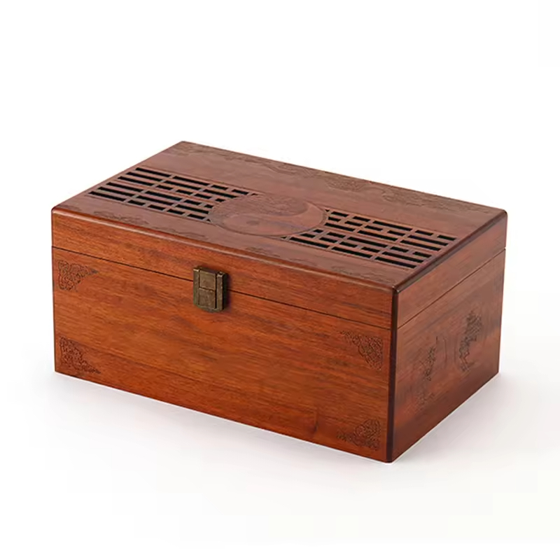 Wooden Modern Delicate Hollow Storage Boxv