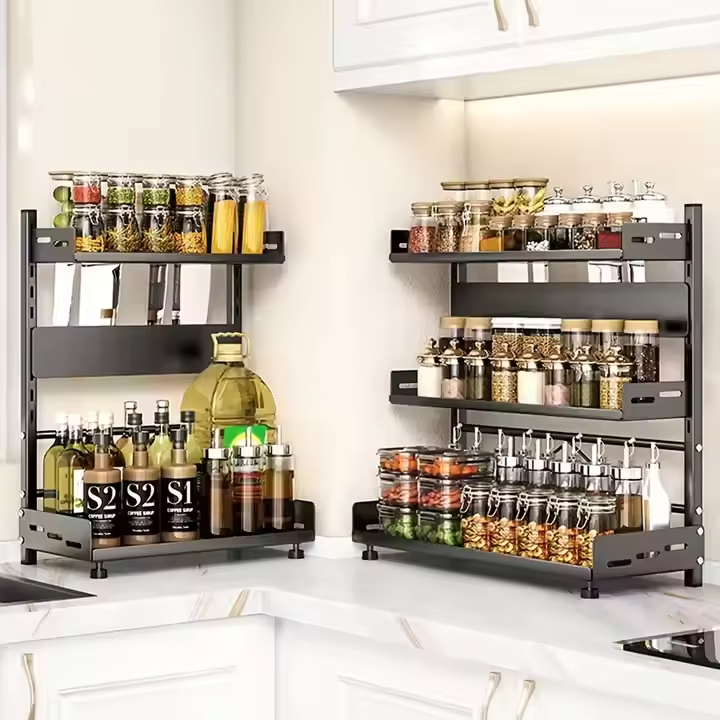 2-3-Tier Metal Spice Rack