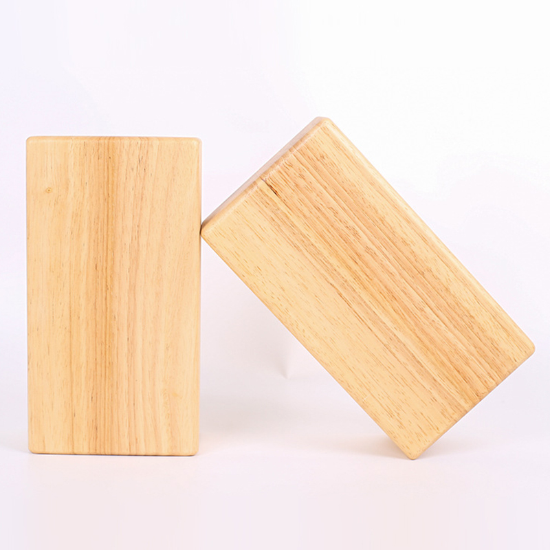 Solid wood yoga blocks