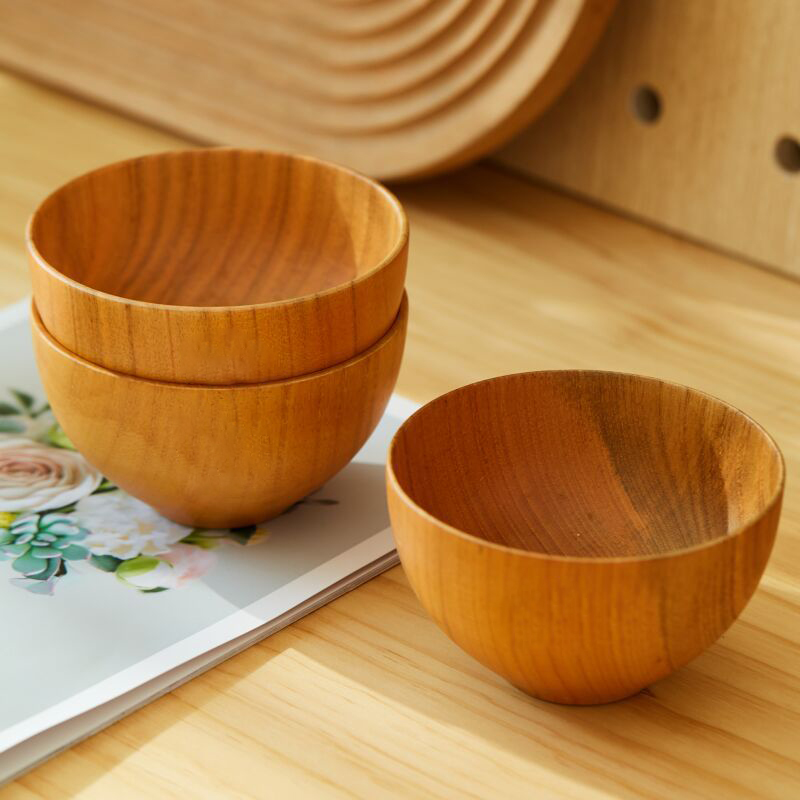 Solid Wood Salad Bowl