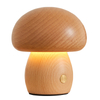 Solid Wood Mushroom Table Lamp