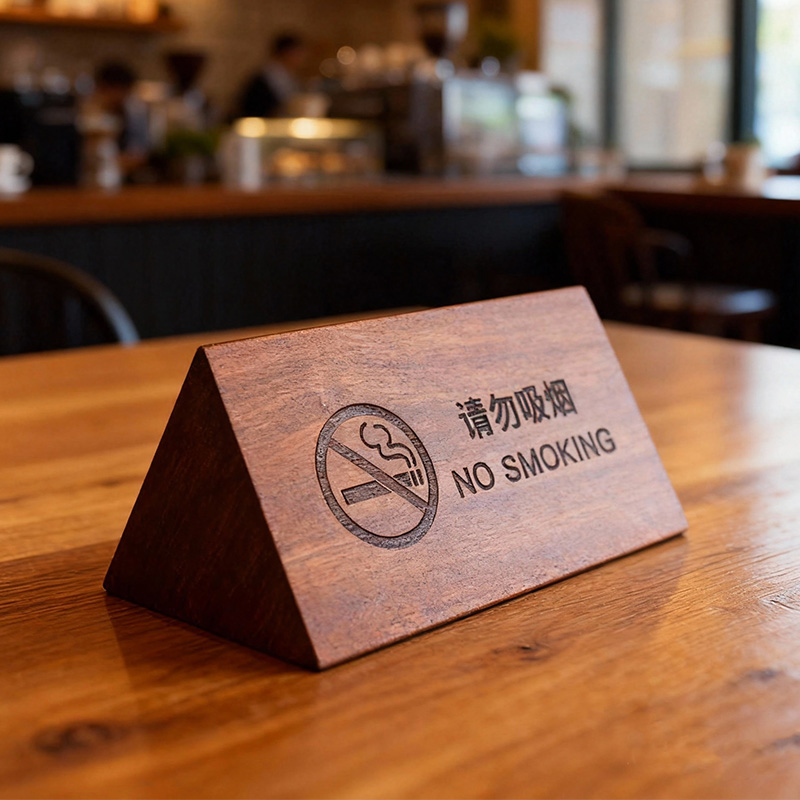 Wooden Table Number Holder