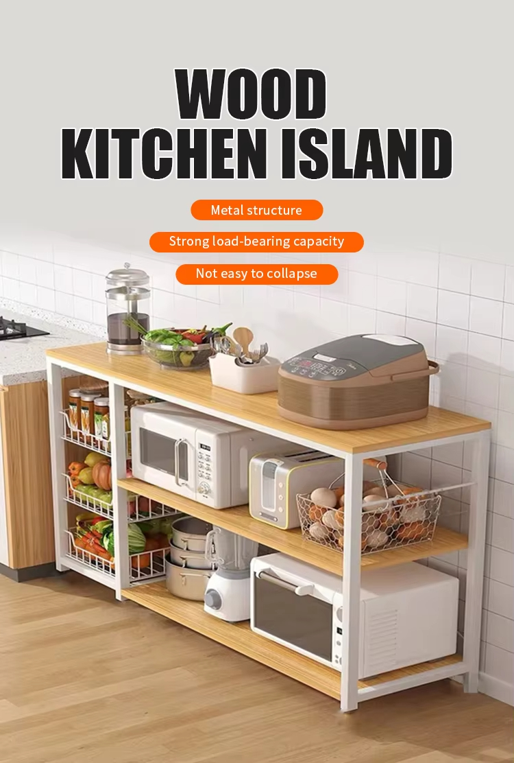 3-Tier Wood Metal Display Rack