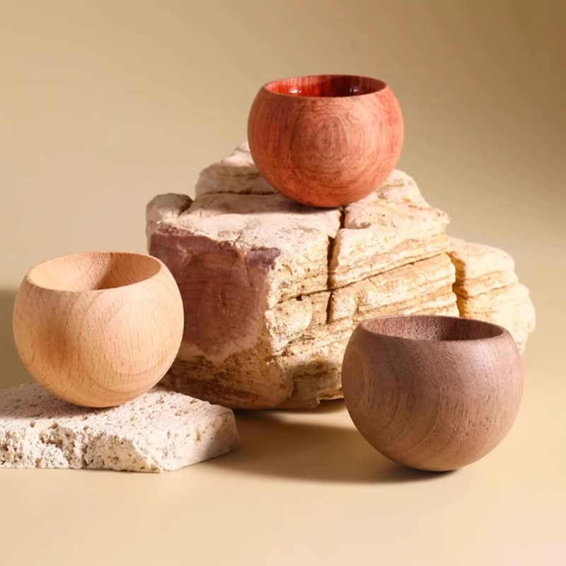 Inverted Wooden Flower-shaped Ornament