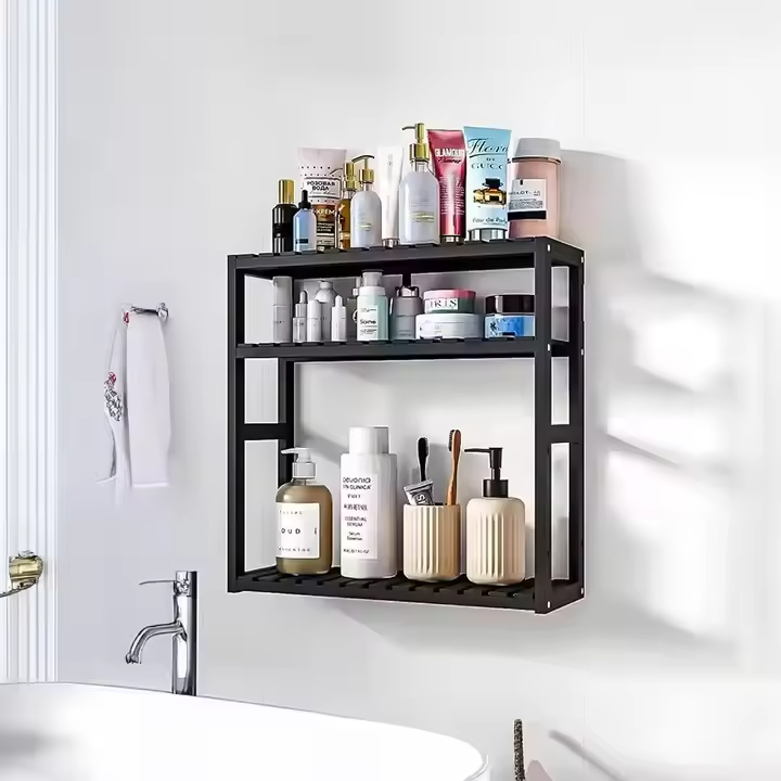 Metal and Wood Shoe Rack