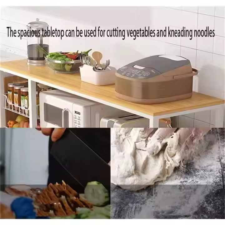 3-Tier Wood Metal Display Rack