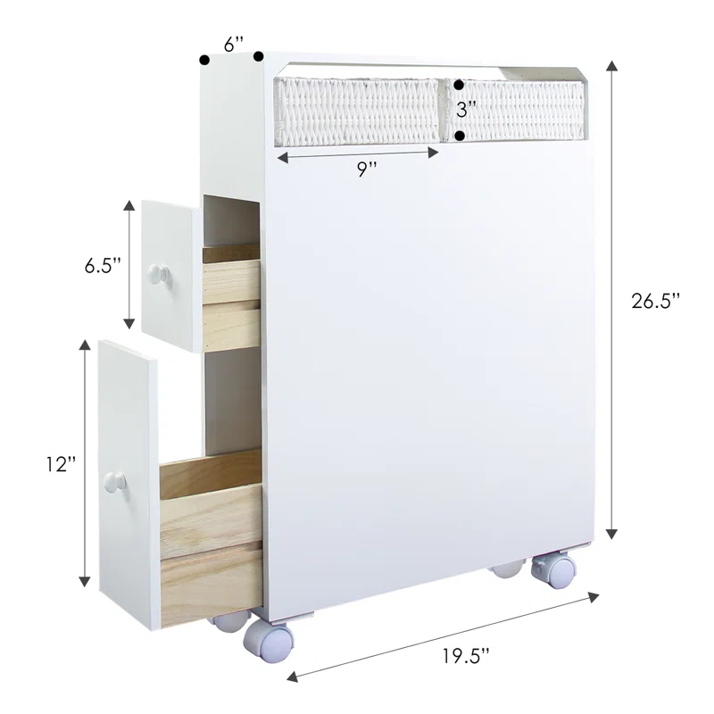 Bathroom Storage Cart Kitchen Cart (5)