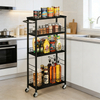 4-tier slim storage cart