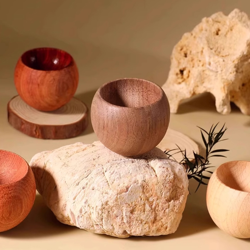 Inverted Wooden Flower-shaped Ornament