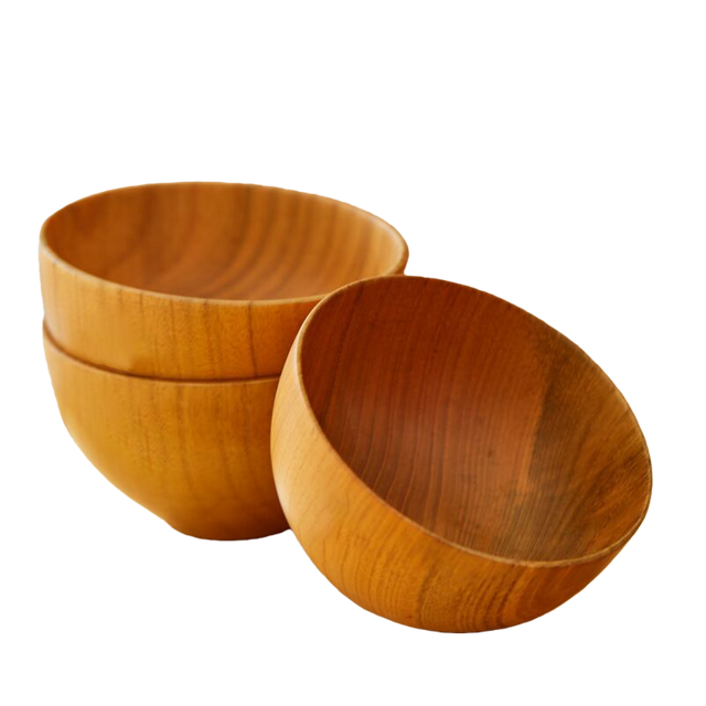 Solid Wood Salad Bowl