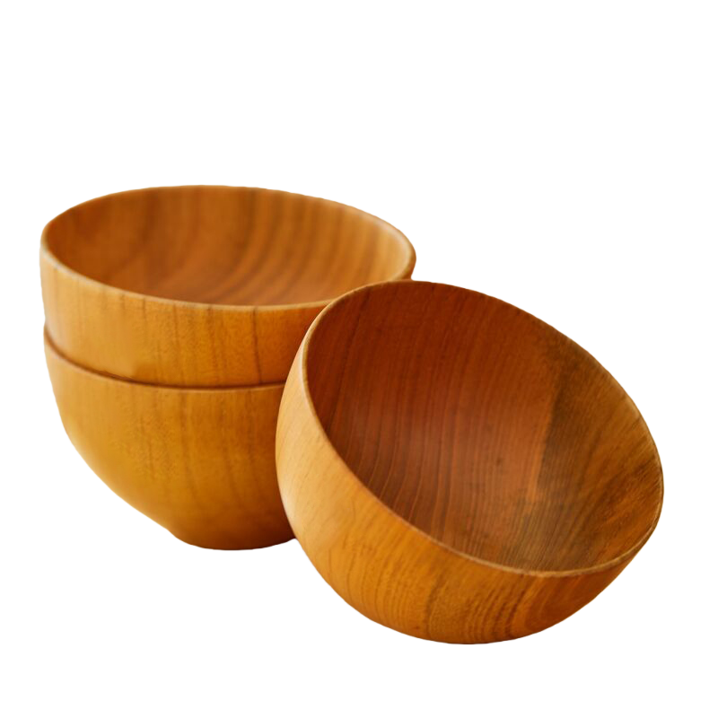 Solid Wood Salad Bowl